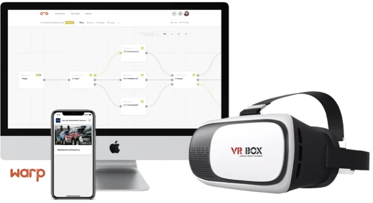 Figure 10a. Screenshots of the VR version of the training tool