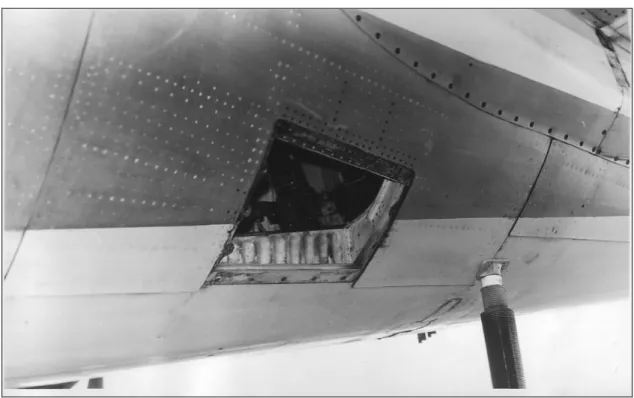Figure 2: Access to FDR via access panel in rear fuselage 
