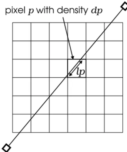 Figure 4: Definition of the radiological path