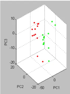 Figure 4: Principle Component Analysis (PCA) of the analyzed the wild type and GNMT −/−  mice using the software  tool SPSS