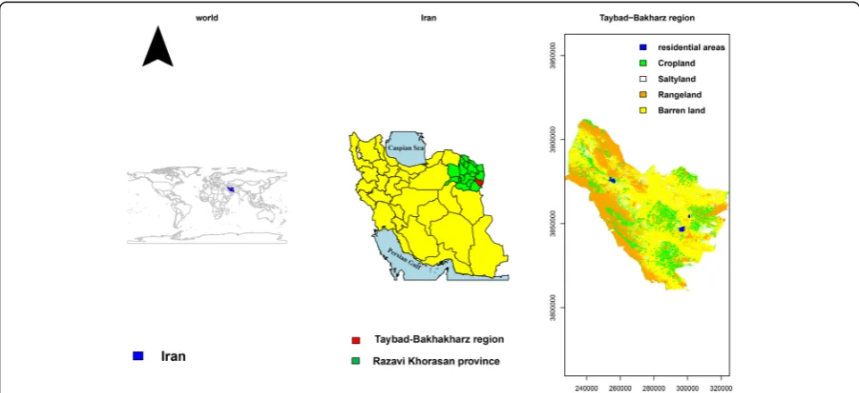 Fig. 1 Position map of study area in northeastern Iran