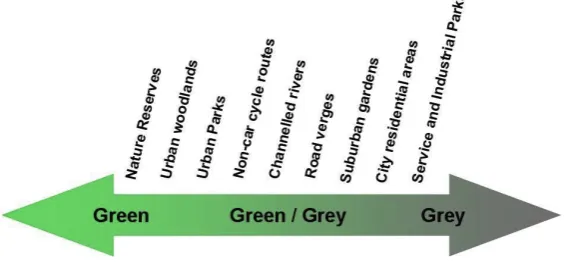 Figure 
  2.1.4 
  The 
  Green-­‐Grey 
  Continuum 
  created 
  by 
  Davies 
  et 
  al