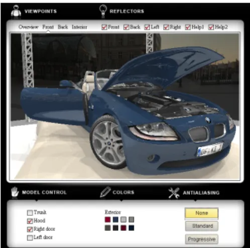 Figure 6: A rendering of an XML3D scene from Figure 5 with AnySL/RenderMan texturing shader in a Firefox browser