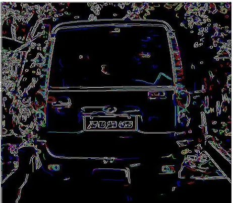 Fig 9 – Image after processing with Canny’s operator  