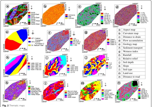 Fig. 2 Thematic maps