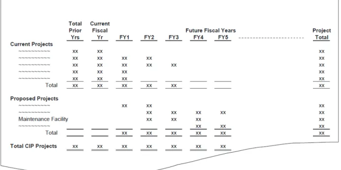 Figure 2-2  Capital Improvement Plan 