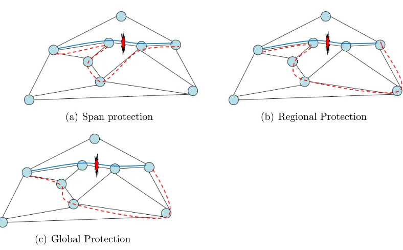 Figure 3.1: Path-based protection schemes