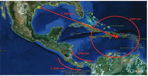 Figure 4: Logistics Options: “Hub &amp; Spoke” Supplied from USGC  d)  Regasification Terminals – Opportunities &amp; Challenges: 