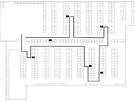 Figure 2.3: Typical run through the export warehouse 