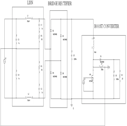 Fig 3(a): boost converter circuit without snubber  