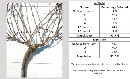 Table 4-2: Spur selection responses by sidea*(Pool B) 