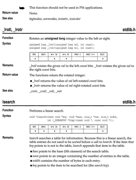 table entries do key not need to be sorted before a call to lsearch. If the item that points to is not in the table, lsearch appends that item to the table