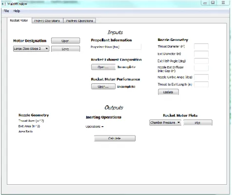 Figure 5. GUI for J-6 Facility Analysis Program 
