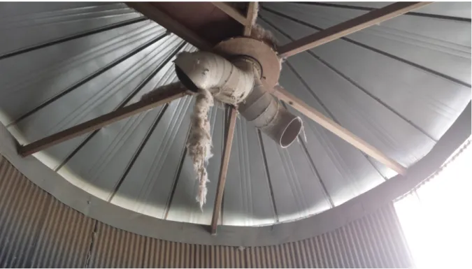 Figure 2.15: The spinner that distributes the opened bres through the silo.