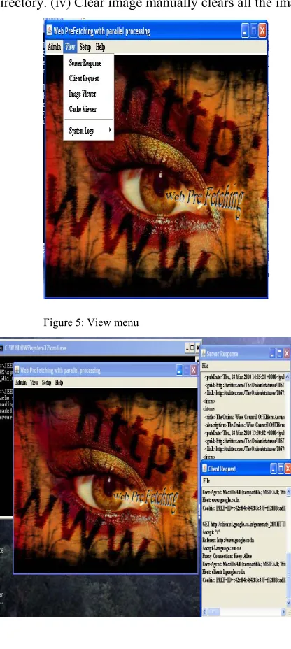 Figure 5: View menu 