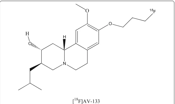 Fig. 6 Chemical structure of (2R,3R,11bR)-9-(3-[18F]fluoranylpropoxy)-10-methoxy-3-(2-methylpropyl)-2,3,4,6,7,11b-hexahydro-1H-benzo [a]quinolizin-2-ol ([18F]AV-133)