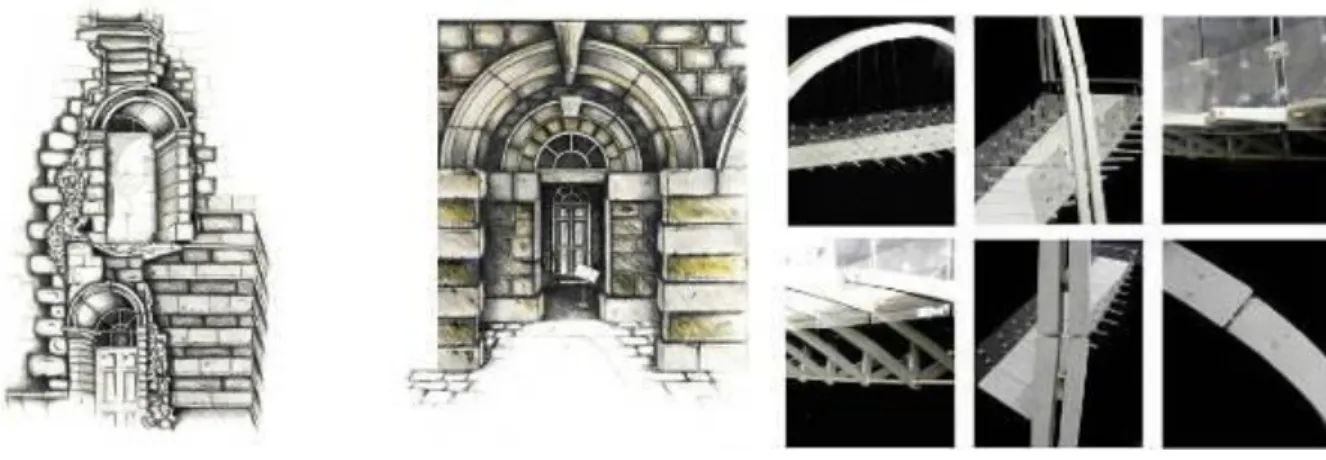 Figure 2: ‘Frame’ and ‘Investigation’ example projects (student credit: Joe Ecob) 
