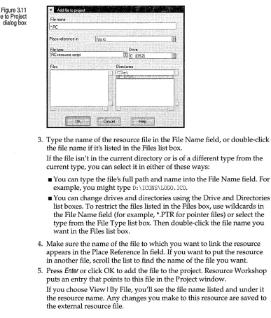 Figure 3.11 File to Project 