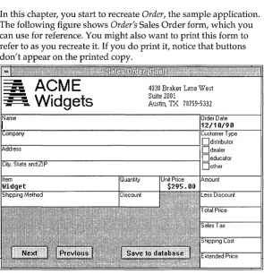 Figure 2.1 Order form 
