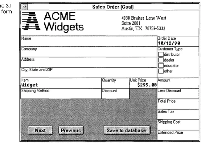 Figure 3.1 Order form 