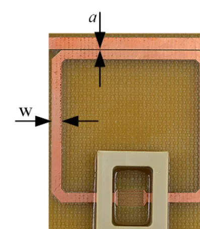 Figure 13. Decreasing penetration depth via decreasing the spacebetween the ﬁngers of an interdigital structure.