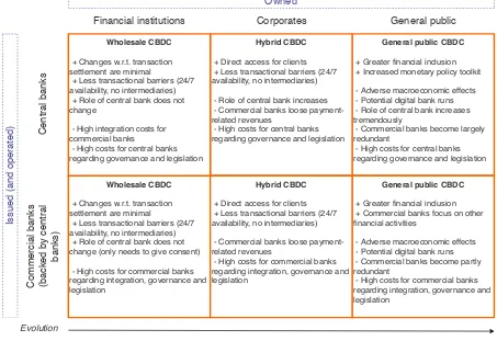 Figure 2.6: CBDC considerations regarding issuance and ownership.