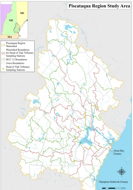 Figure 1: The Piscataqua Region Divided into the 215 Small Study Areas 