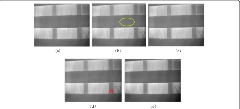 Fig. 8 Multiple stripe non-uniformity correction algorithm processing results for people