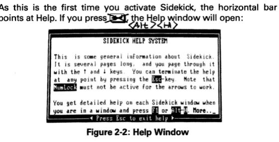Figure 2-2: Help Window 