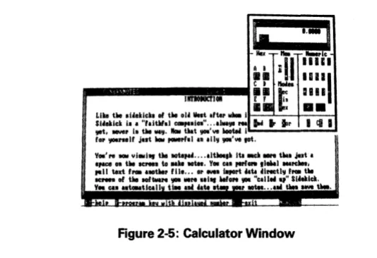 Figure 2-5: Calculator Window 