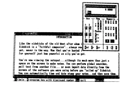 Figure 1 -6: Calculator Window 