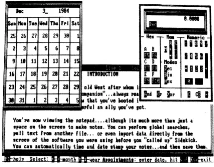 Figure 1-7: Calendar Window 