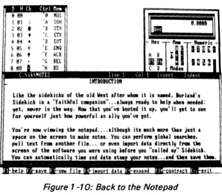 Figure 1-10: Back to the Notepad 