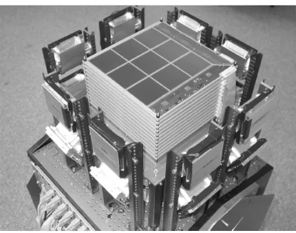 Fig. 3. The MEGA prototype including SSD and CsI detectors.