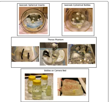 Fig. 1 Photos of the phantoms used in the experiments