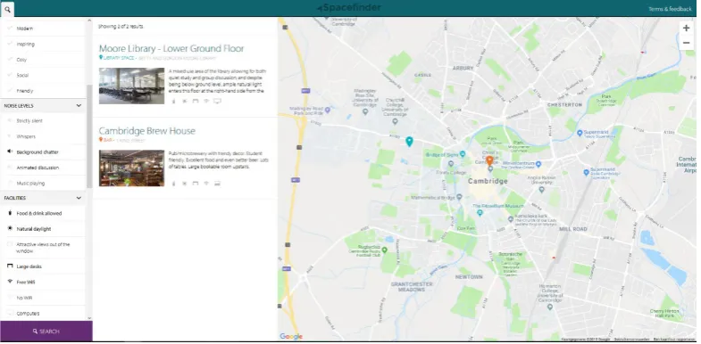 Figure 2.7 Interface that is in the DTU smart library [22]