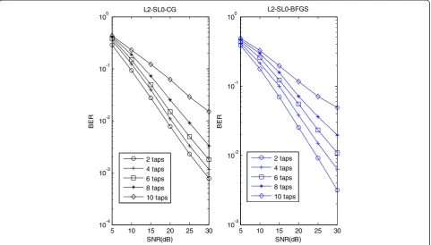 Figure 8 BER of CCS using l2-Sl0 at different channel sparsities.