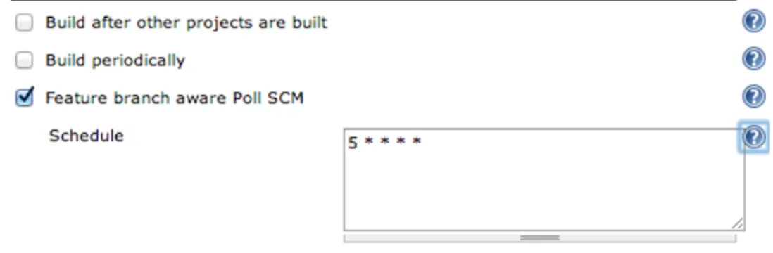 Figure 5.2: Configuring Feature Branch Notifier trigger