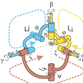Figure 5. Loop coupling conditions at a multiple spherical joint.