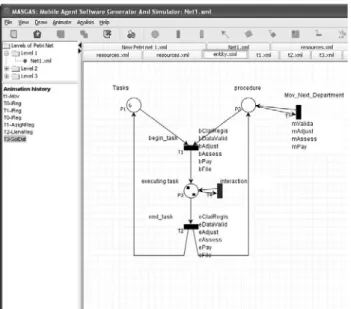Figure 11 shows the evolution of some nets of the system after several transitions  firings