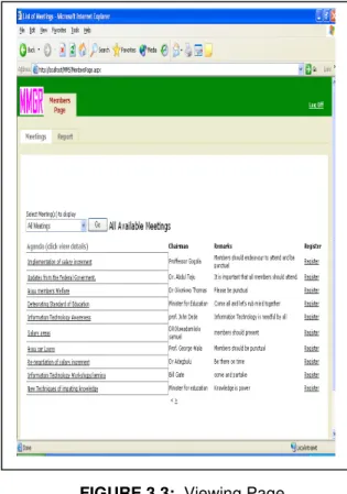 FIGURE 3.3:  Viewing Page. 