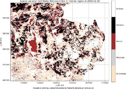 FIGURE 6: SPATIAL VARIATION SWWI IN TWENTE REGION AT 2016-02-18 