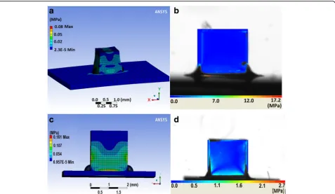 Fig. 6 In (a) example of 2 mm sided cube with the extracted set of homogeneous layers