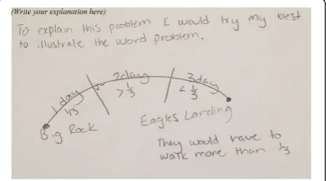 Fig. 1 Student response that illustrated the relationship between“values in the problem
