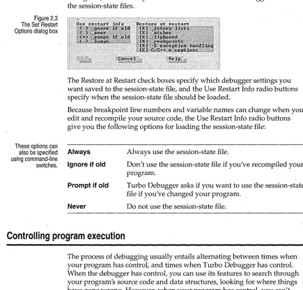 Figure 2.3 Set Restart 