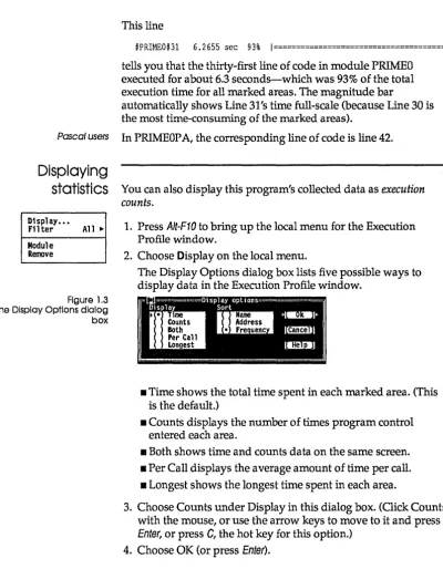 Figure 1.3 Display Options dialog 