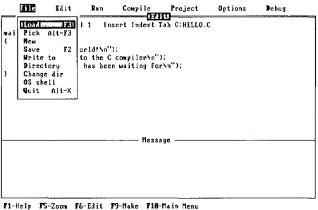 Figure 2.6: The File Menu 