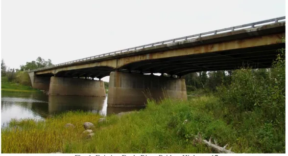 Fig. 1. Existing Eagle River Bridge, Highway 17 