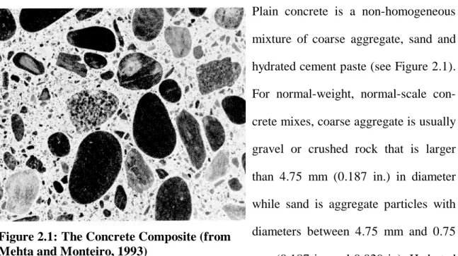 Figure 2.1: The Concrete Composite (from  Mehta and Monteiro, 1993)