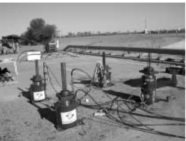 Figure 4:  Punching Shear Jack Setup